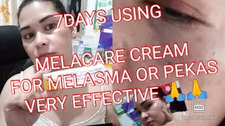 MELACARE CREAM 7DAYS USING EFFECTIVE MELACARE CREA