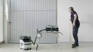 Festool Conectar el aspirador por Bluetooth | Sierra de mesa anuncio