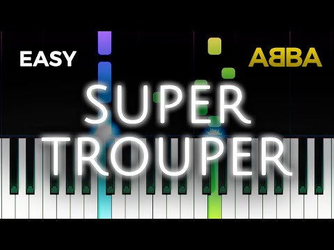 Super Trouper - ABBA piano tutorial