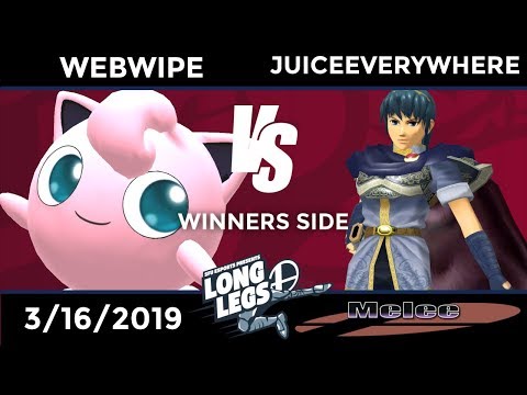 Long Legs Melee: Pools - Webwipe (Jigglypuff) vs JuiceEverywhere (Marth)