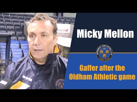INTERVIEW: Micky Mellon post Oldham Athletic JPT (H) - Town TV