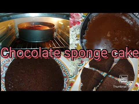 #chocolate sponge cake(basic cake)