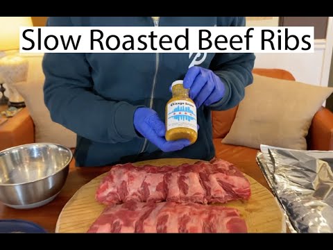 Slow Roasted Beef Ribs - Fall off the bone - Only 4...