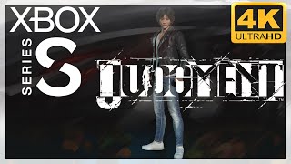 [4K] Judgment / Xbox Series S Gameplay