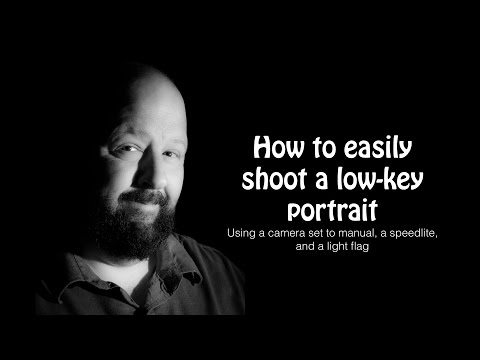 How to easily shoot a low-key portrait.