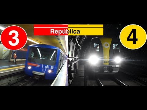 Metrô SP / Via Quatro - Trens na estação República