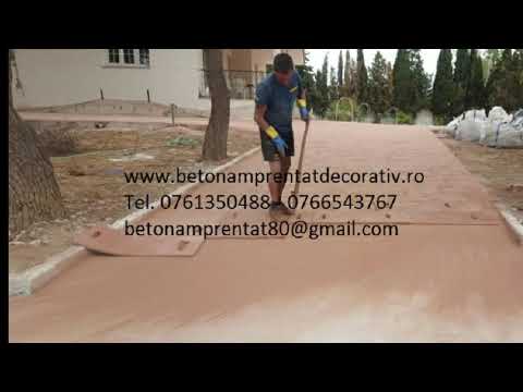 Beton Amprentat Valea Largă-Sărulești - Buzău  Tel.0761350488 -0766543767