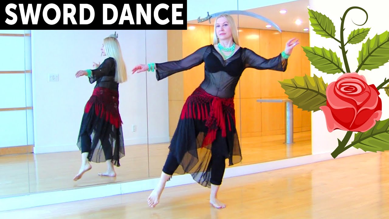 Belly Dance Drills for Balancing Acts / sword dance 2 INSTANT WORLDWIDE VIDEO WorldDanceNewYork.com