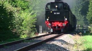 preview picture of video '[HD] Zug der Sauschwänzlebahn an der Haltestelle Lausheim-Blumegg in Grimmelshofen'