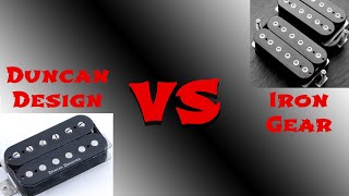 Video thumbnail for battle of the pickups - Duncan design pickup vs Iron Gear Metal Machine pickup (under £40 / $60) by The Guitar Ninja