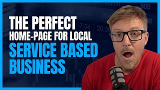 The perfect home page for local service based business.