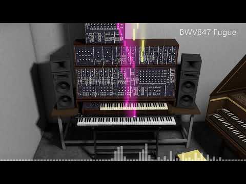 Tribute to Wendy Carlos│J.S.Bach - Prelude and Fugue In C Minor, BWV847│MOOG Synthesizer