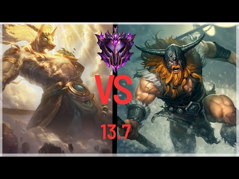[EUW] Chill Max E Nasus vs Olaf Master | full game | patch 13.7