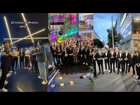 Gentle Minions Arriving To Minions Rise Of Gru In Suits TikTok Compilation