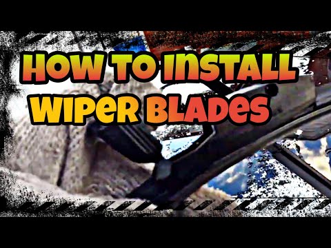How to : Install Wiper Blades  "Dodge Charger, Challenger : And Most Cars