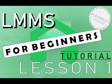 LMMS for Beginners - Lesson 1, Layout of LMMS and 'Kicker'