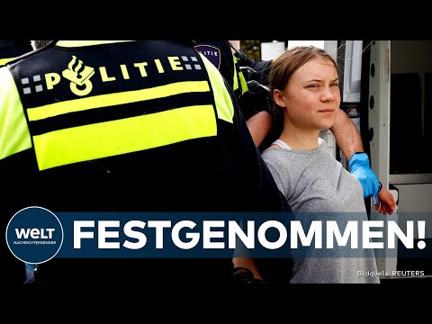 Video Thumbnail: DEN HAAG: "Polizei vereitelte Plan!" - Klimaaktivistin Greta Thunberg wird bei Protesten verhaftet!