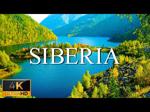 FLYING OVER SIBERIA (4K UHD) - Scenic Relaxation Film With Calming Music - Scenic Relaxation Film