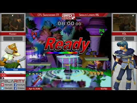 CFL Smackdown 171 Melee - Harriet (Fox) vs FDL (Marth) - Losers R6