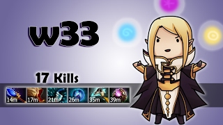 w33 with INVOKER MID vs Chessie Alchemist - RANKED MATCHMAKING  - HiDotaTV - Dota 2