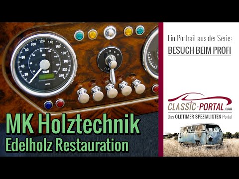 Oldtimer Holz Restauration -  Armaturenbrett, Zierteile, Lenkrad