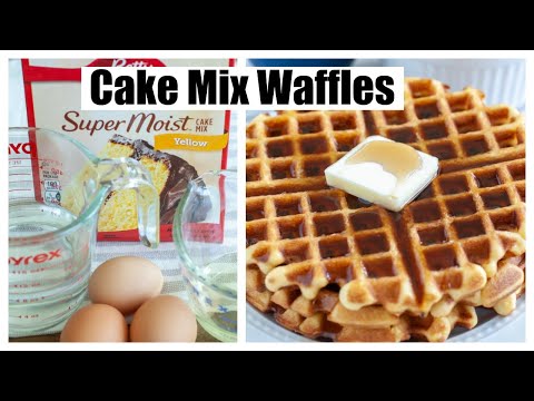 CAKE MIX WAFFLES // HOW TO MAKE WAFFLES