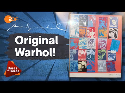 Jetzt wird’s bunt: signierte Andy Warhol Lithografie auf deutsch! | Bares für Rares