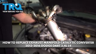 How to Replace Exhaust Manifold Catalytic Converter Assembly 2013-2016 Dodge Dart 2.4L L4