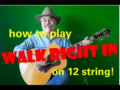 HOW TO PLAY 'WALK RIGHT IN' on 12 STRING GUITAR