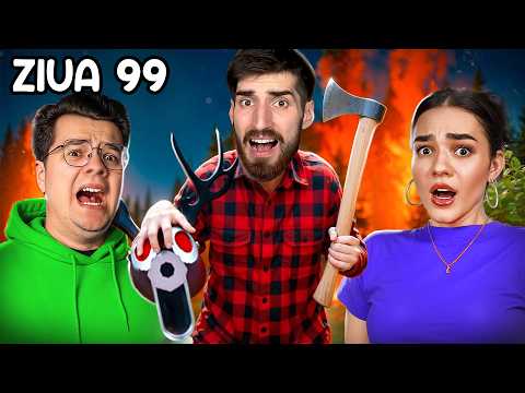 We Survive 99 *DAYS* in the CURSED FOREST: The Movie (with Miha and Ady)