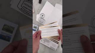 Gold Boarding Pass Invitation by Ooh Aah Invitations