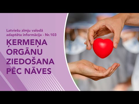 Video ziņas Nr. 103 “Ķermeņa orgānu ziedošana pēc nāves”