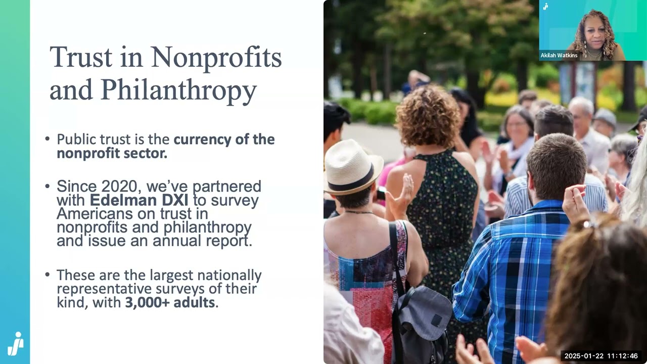 Trust in Nonprofits and the Philanthropy Webinar with Independent Sector