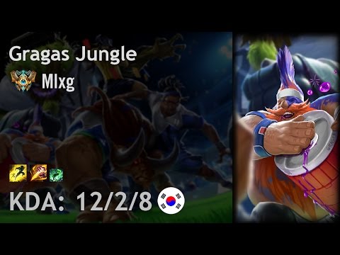 Gragas Jungle vs Lee Sin - Mlxg - KR Challenger Patch 7.6