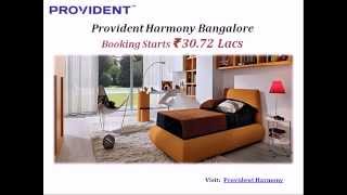 preview picture of video 'Provident Harmony Bangalore ₹ 30.72 Lacs'