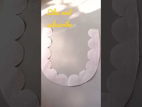 Round cutwork neck design//round neck cutwork perfect cutting #shorts #youtubshorts