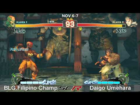 Socal Regionals 2010 - SSF4 Top 8 - Grand Finals Set 1 - Daigo Umehara vs BLG.Filipino Champ