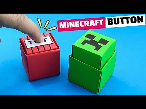 Origami MINECRAFT Pop It Button Toy | Origami Pop It Fidget Toy