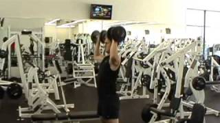 Standing Dumbbell Military Press exercise video thumbnail