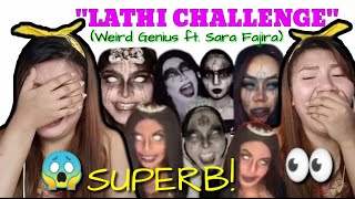 Download lagu LATHI TIKTOK CHALLENGE - WEIRD GENIUS ft. SARA FAJIRA | REACTION mp3
