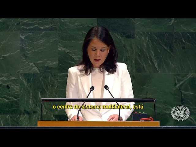 Trecho do discurso de Annalena Baerbock 