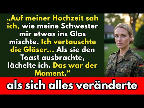 Meine Schwester schmuggelte mir auf meiner Hochzeit etwas in mein Glas. Ich tauschte die Gläser.Als…