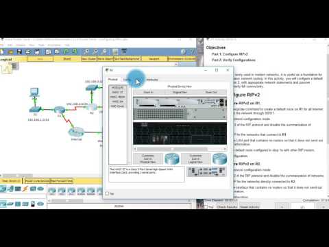 7.3.1.8 Packet Tracer - Configuring RIPv2