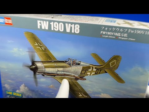 1:48 Focke Wulf Fw190 V18 Hobby Boss (video review)