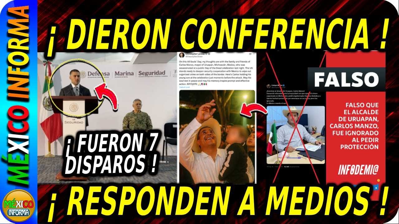 HARFUCH RESPONDE A MEDIOS. HUBO 7 DISPAROS.CARLOS MANZO. PERDIÓ LA VIDA EN EL HOSPITAL ¿COOPERACIÓN?