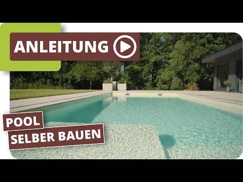 Pool mit Styroporwänden selber bauen
