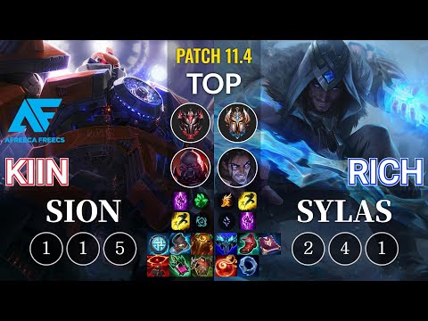 AF Kiin Sion vs Rich Sylas Top - KR Patch 11.4