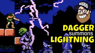 Castlevania 3: Use Dagger to Summon Lightning on Cyclops