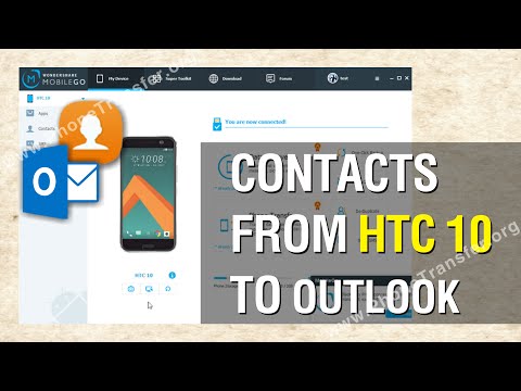 How to Export Contacts from HTC 10 to Outlook Directly