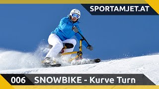 preview picture of video 'Skischule - Flachau - Snowbike Kurve first Turn - Sport am Jet'